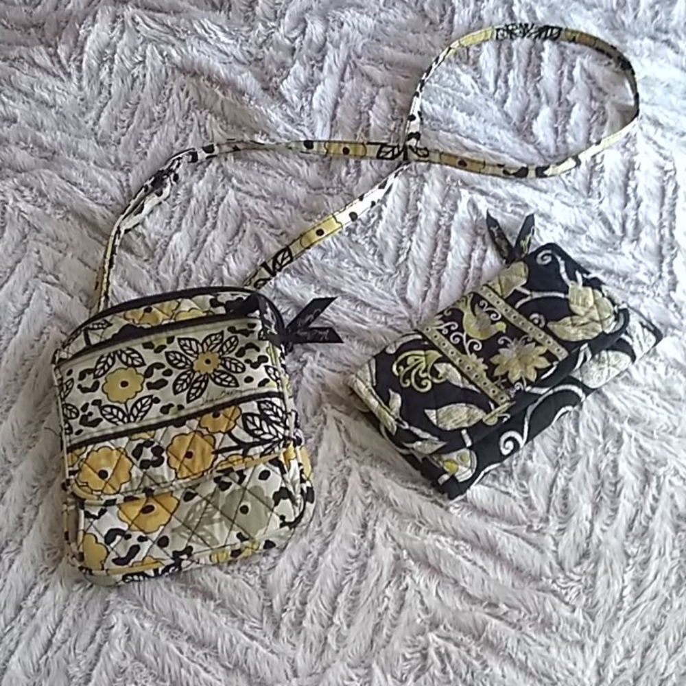 Vera Bradley crossbody bag and wallet